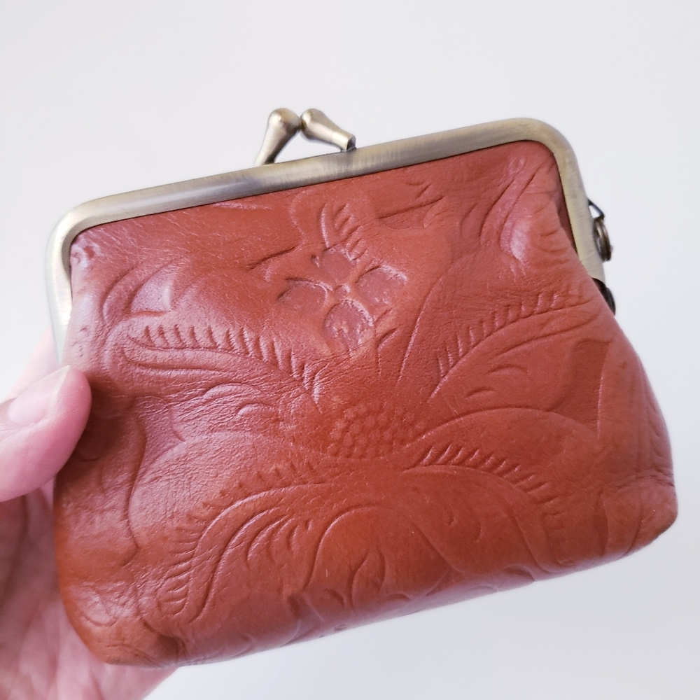 Patricia Nash Tan Leather Coin Purse - Picture 15 of 15
